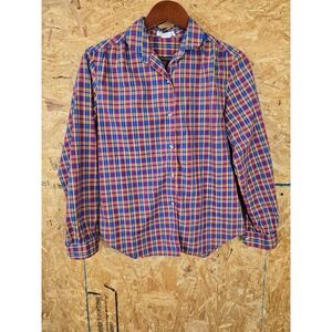 Levi Strauss & Co Juniors Plaid Shirt, Girls‎ Long Sleeve Button Down Top, Kids